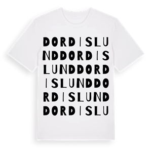 Dordislund ordlek t-shirt – ekologisk bomull t-shirt från Pinshirt