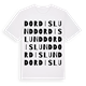 Dordislund ordlek t-shirt