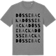 Mid Heather Gray t-shirt med Dössebacka ordlek t-shirt