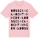 Pink Cotton t-shirt med Dössebacka och Timmervik ordlek t-shirt