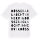 Dössebacka och Timmervik ordlek t-shirt