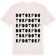 Vintage White t-shirt med Dotorp ordlek t-shirt