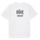 White t-shirt med Döve i Sverige t-shirt