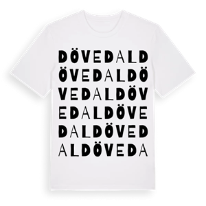 Dövedal ordlek t-shirt – ekologisk bomull t-shirt från Pinshirt