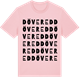Pink Cotton t-shirt med Dövered ordlek t-shirt