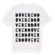 White t-shirt med Dövered ordlek t-shirt