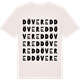 Vintage White t-shirt med Dövered ordlek t-shirt