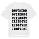 White t-shirt med Dövered ordlek t-shirt