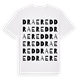 White t-shirt med Draered ordlek t-shirt