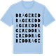 Blue Soul t-shirt med Dragered ordlek t-shirt