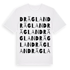 Dräglan ordlek t-shirt – ekologisk bomull t-shirt från Pinshirt