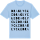 Blue Soul t-shirt med Draglycke ordlek t-shirt