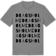 Mid Heather Gray t-shirt med Drags holme ordlek t-shirt