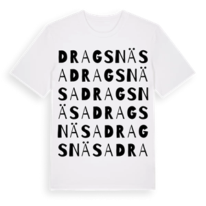 Drags näsa ordlek t-shirt – ekologisk bomull t-shirt från Pinshirt