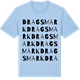 Blue Soul t-shirt med Dragsmark ordlek t-shirt