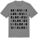 Mid Heather Gray t-shirt med Dragsmark ordlek t-shirt