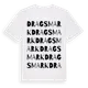 White t-shirt med Dragsmark ordlek t-shirt