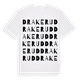 White t-shirt med Drakerud ordlek t-shirt