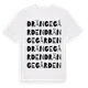 White t-shirt med Drängegården ordlek t-shirt