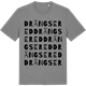 Mid Heather Gray t-shirt med Drängsered ordlek t-shirt
