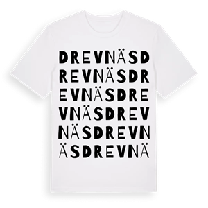 Drevnäs ordlek t-shirt – ekologisk bomull t-shirt från Pinshirt