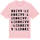 Pink Cotton t-shirt med Drevviken ordlek t-shirt
