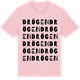 Pink Cotton t-shirt med Drögen ordlek t-shirt