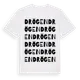 White t-shirt med Drögen ordlek t-shirt