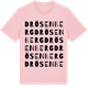 Pink Cotton t-shirt med Drösenberg ordlek t-shirt