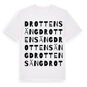 Drottensäng ordlek t-shirt – ekologisk bomull t-shirt från Pinshirt