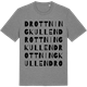 Mid Heather Gray t-shirt med Drottningkullen ordlek t-shirt