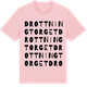 Pink Cotton t-shirt med Drottningtorget ordlek t-shirt