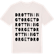 Vintage White t-shirt med Drottningtorget ordlek t-shirt
