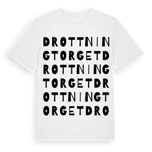 Drottningtorget ordlek t-shirt – ekologisk bomull t-shirt från Pinshirt