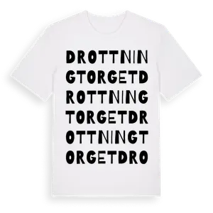 Drottningtorget ordlek t-shirt – ekologisk bomull t-shirt från Pinshirt