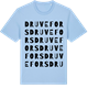 Blue Soul t-shirt med Druvefors ordlek t-shirt