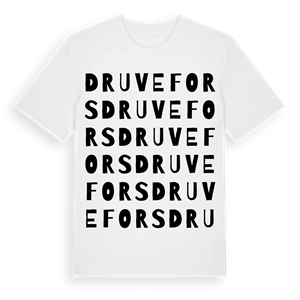Druvefors ordlek t-shirt – ekologisk bomull t-shirt från Pinshirt