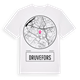 White t-shirt med Druvefors t-shirt