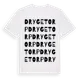 White t-shirt med Drygetorp ordlek t-shirt