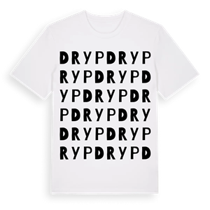 Dryp ordlek t-shirt – ekologisk bomull t-shirt från Pinshirt