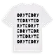 White t-shirt med Dryte ordlek t-shirt