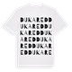 White t-shirt med Dukared ordlek t-shirt
