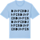 Blue Soul t-shirt med Dumpen ordlek t-shirt