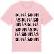 Pink Cotton t-shirt med Dunås ordlek t-shirt