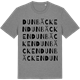 Mid Heather Gray t-shirt med Dunbäcken ordlek t-shirt