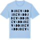Blue Soul t-shirt med Dunevad ordlek t-shirt