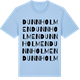 Blue Soul t-shirt med Dunnholmen ordlek t-shirt
