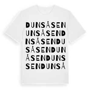 Dunsåsen ordlek t-shirt – ekologisk bomull t-shirt från Pinshirt