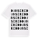 White t-shirt med Dunsered ordlek t-shirt