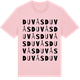 Pink Cotton t-shirt med Duvås ordlek t-shirt